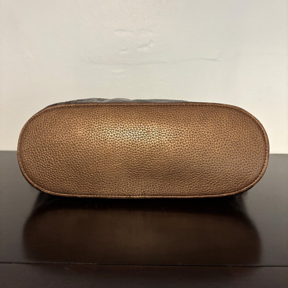 Brighton Shinny Brown Faux Snake Python Skin Shou… - image 6